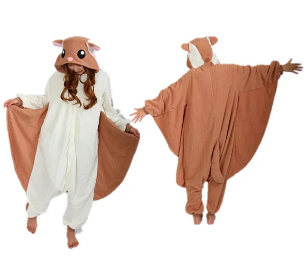 Cosplay Animal Flying Squirrel Pajamas for Adults Flying rat Party