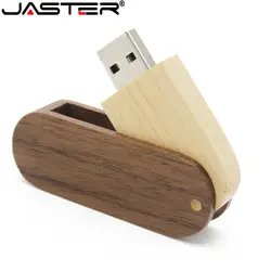 Jaster Логотип Настроить Деревянный повернуть деревянные usb флэш-накопитель 4 GB 8 GB 16G 32 ГБ, 64 ГБ памяти лазерная гравировка подарки
