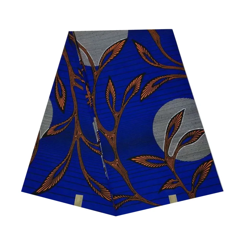

2019 wax 6yards 100% cotton dutch african wax veritable block soft breathable hot sale V-L 608