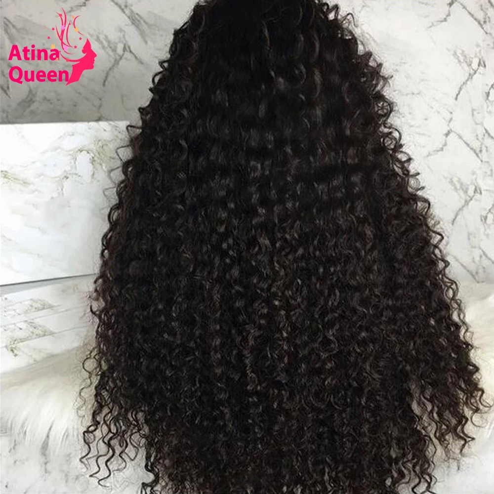 Atina Queen 250% Плотность фронта шнурка человеческих волос парики для женщин Remy