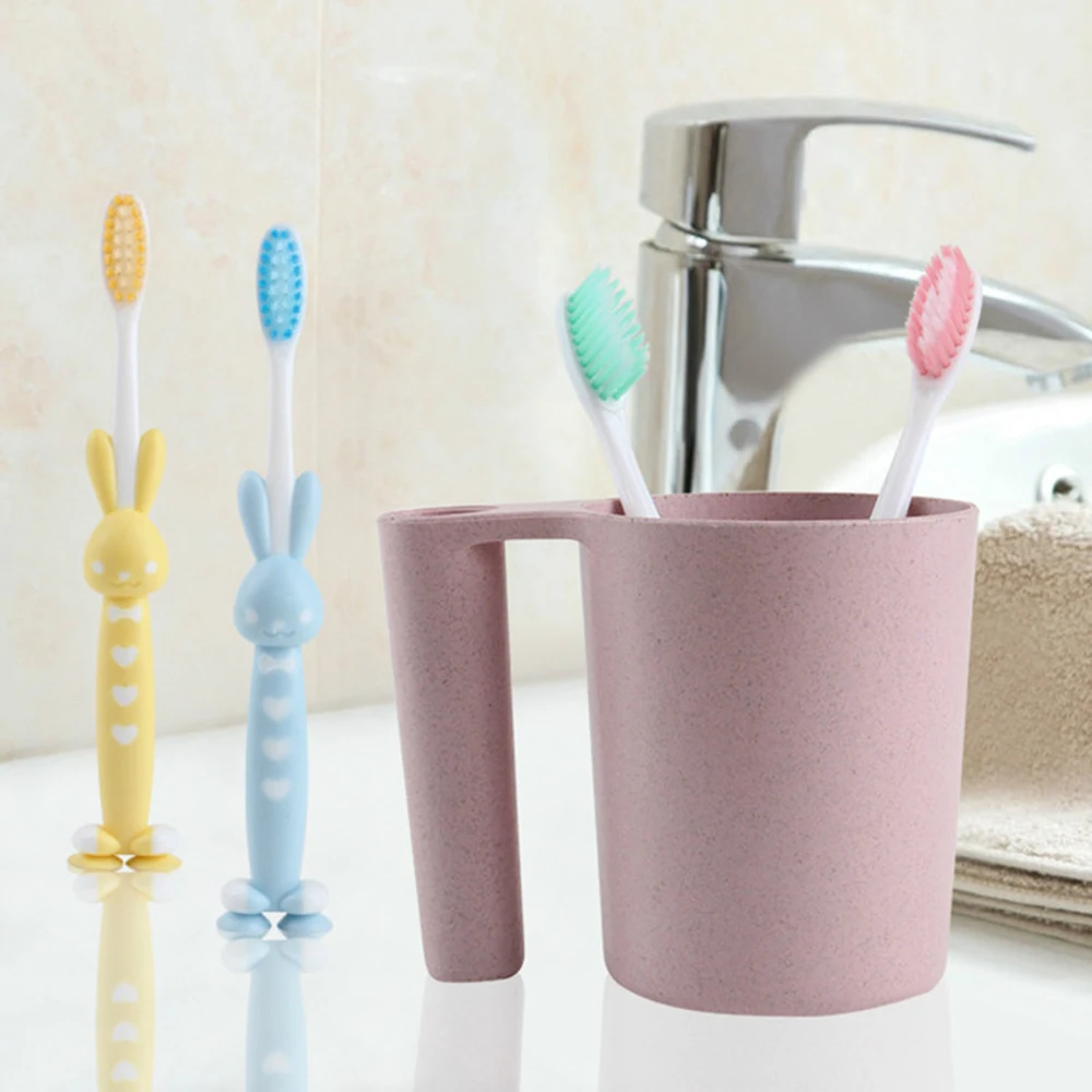 Комплект детской одежды из 4 предметов с мягкой щетиной гигиенические Зубная щётка для зубов детей мультфильм обучение зубные щетки Детские зубная щетка