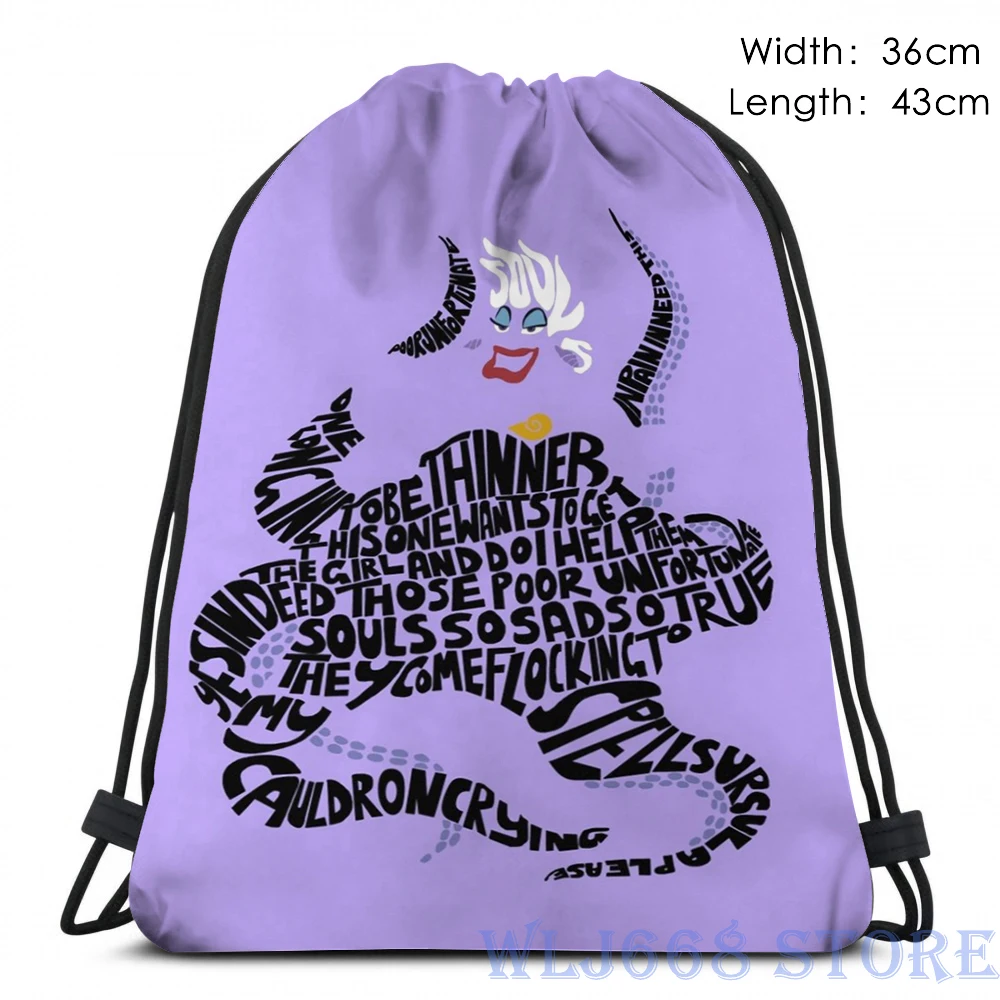 Забавные графические сумки с принтом через плечо для женщин Ursula(3) рюкзак на одно плечо для путешествий для мужчин спортивная сумка - Цвет: One Size