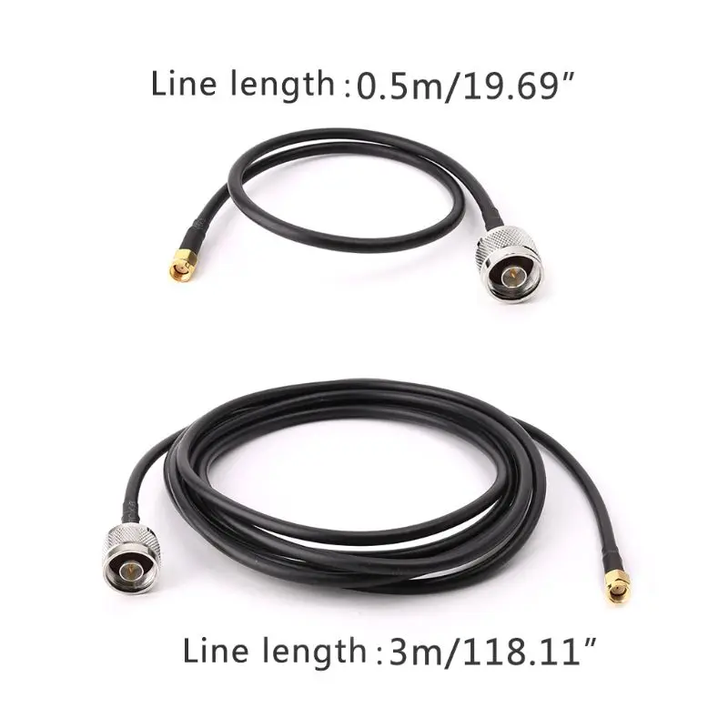 

N Male To RP-SMA Male RG58 Pigtail Cable RF Coaxial Assembly Cables
