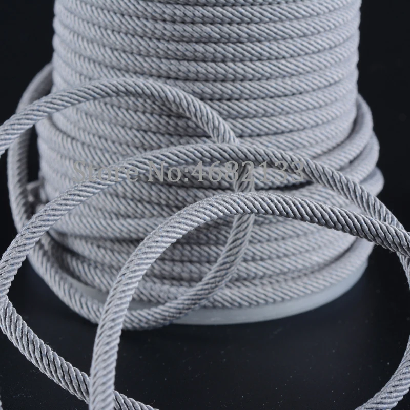 

MOQ=1PC 3mm 4mm DIY Jewelry Componen Cords Rope/Cord/String/Thread Findings High quility non-fading Polyester Knot Macrame