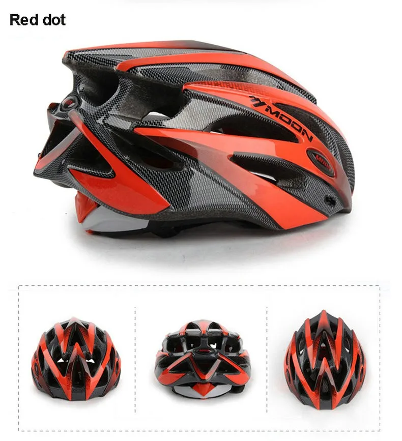 Бренд MOON, спортивный велосипедный шлем для велоспорта, ультралегкий, в форме дороги, горы, 25 вентиляционных отверстий, много цветов, MTB шлем