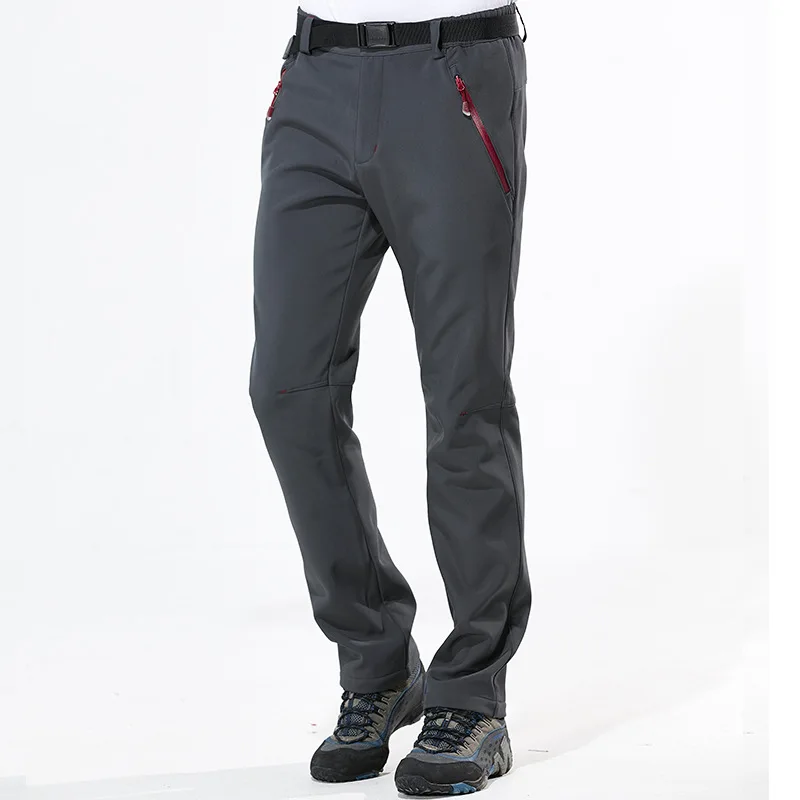Iemuh marca m-4xl hombres de invierno cálido Softshell impermeable Pantalones deportes al aire libre fleece Pantalones trekking escalada esquí Pantalones de senderismo