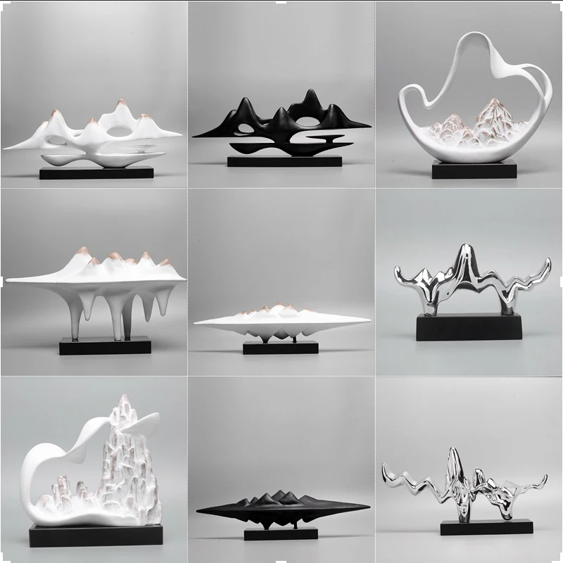 

Traditional Chinese Creative resin mountain Design statue home decor crafts room decoration objects parlor vintage big figurine