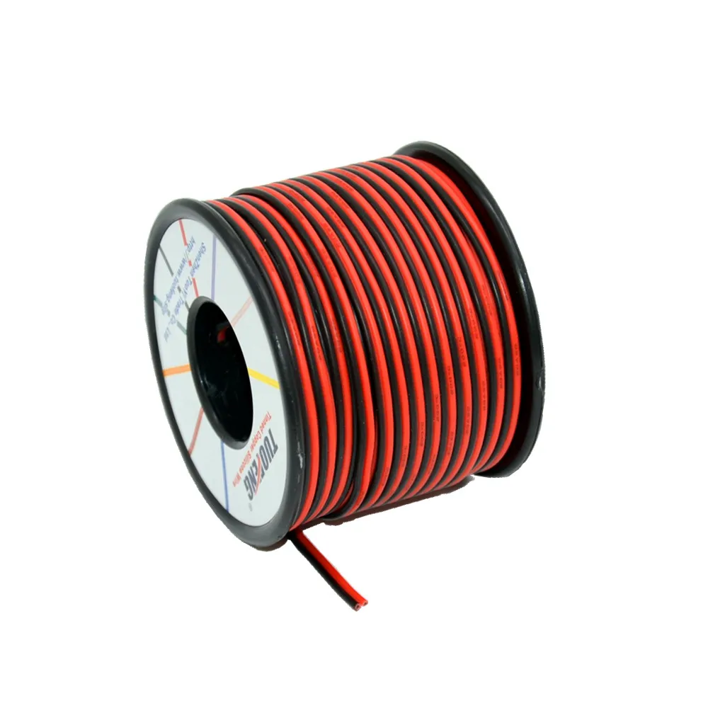 30 м 2pin провод удлинительного кабеля Шнур 22awg Электрический провод с силиконовой оплеткой кабели Гибкий крючок вверх нити луженая медная ось провода