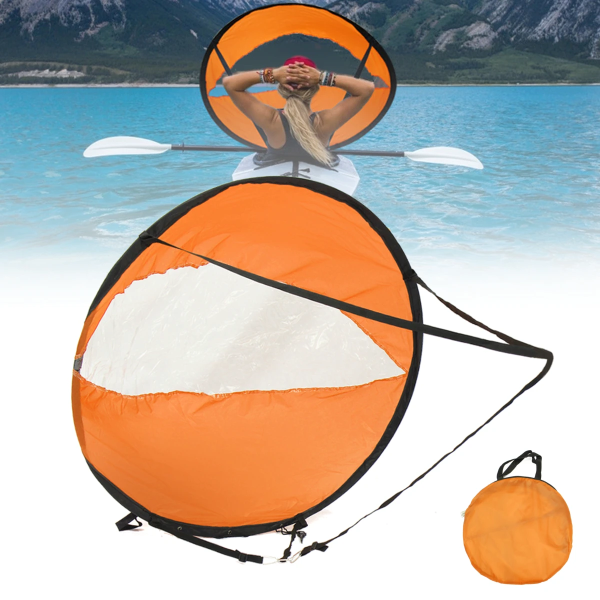 42.5inch Outdoor Foldable Kayak Canoe Boat Sails Portable Popup Scout