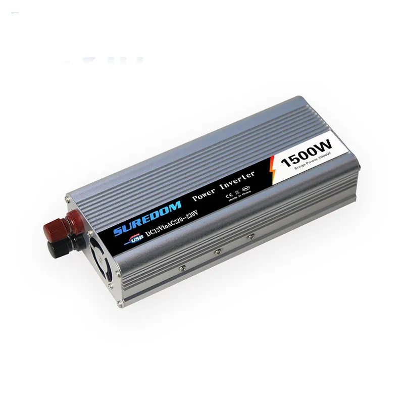 

1500W Inverter DC 12V to AC 220V Car Power Converter Fast Charger With USB Interface