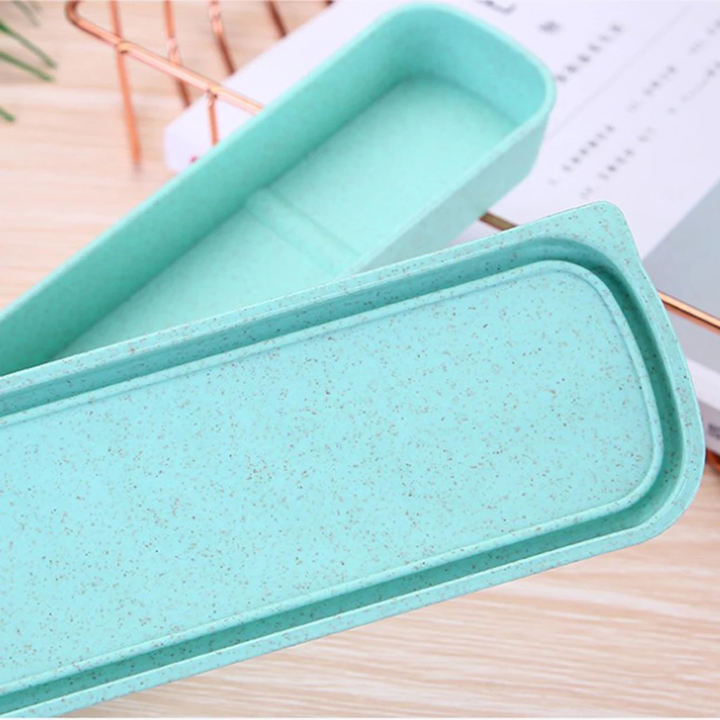 Food-Grade Plastic Tableware Storage Stylish Design Case Portable Travel Flatware Storage Box for Chopsticks Spoon Fork 