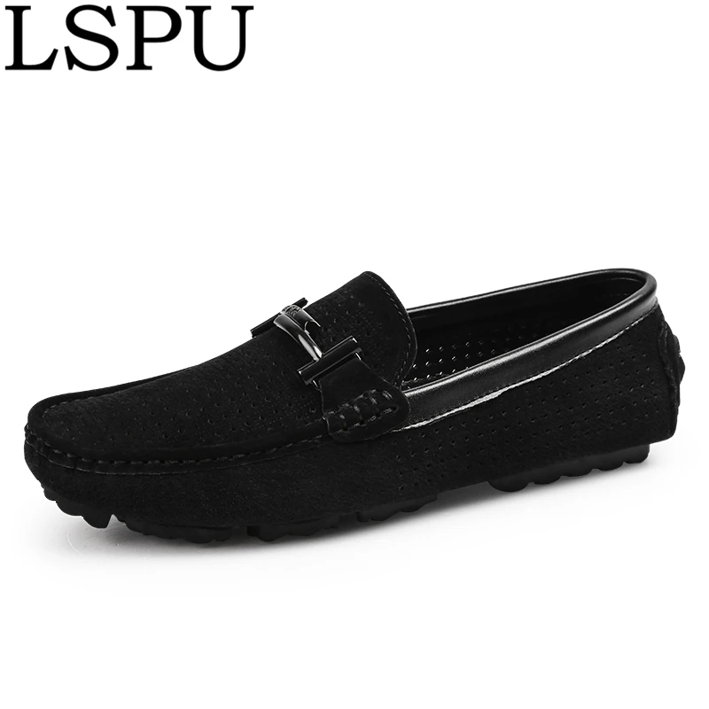 

New Arrival Fashion Men Boat Shoes Men's Slip On Breathable Hollow Out Driving Shoes Moccasin Men Loafers Gommino Plus Size38-45