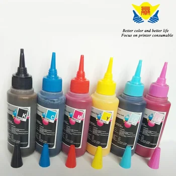 

JIANYINGCHEN Compatible for Epsons printer (6 pieces/lot) 100ML color Sublimation Ink for cup, T-shirt, shoes
