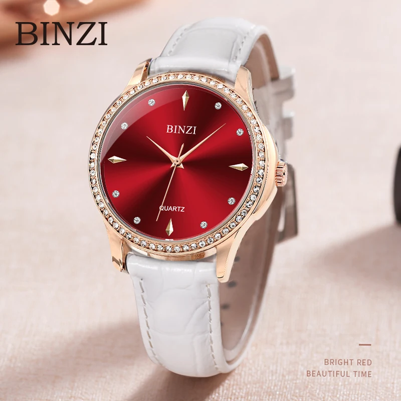 

Relogio Feminino Woman Watches 2019 BINZI Brand Luxury Dress Quartz Waterproof Laies Wrist Watch Clock Bracelet Montre Femme