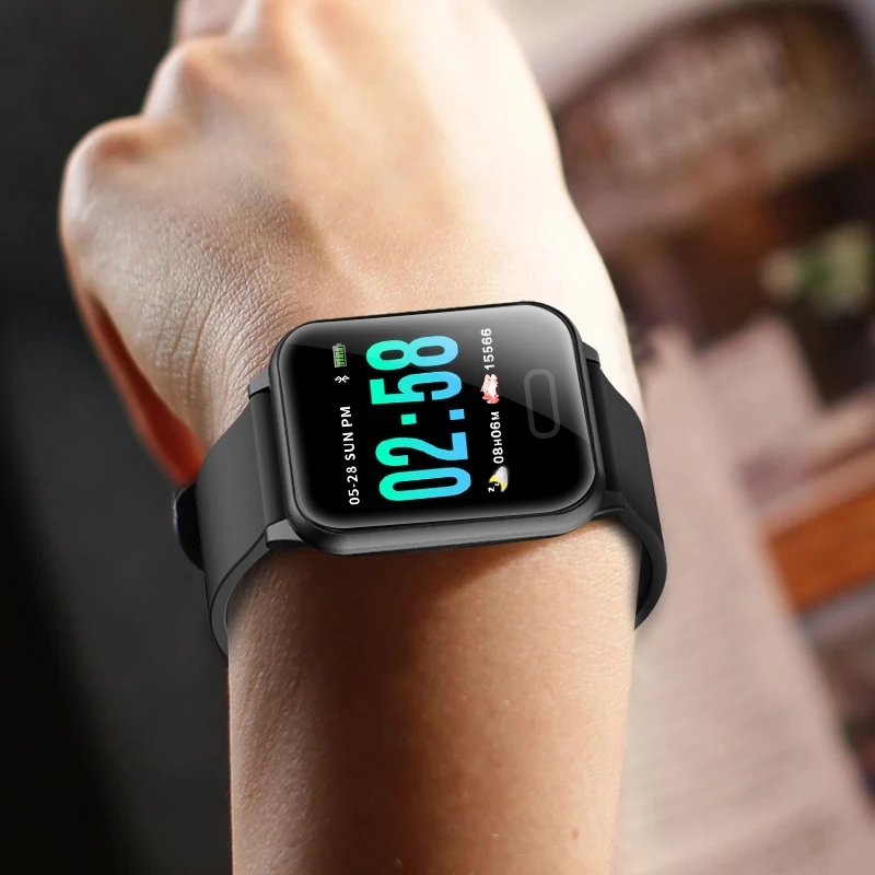 Longet A6 Smart Watch Newest chip blood pressure measure Sport Waterproof Watch Fitness Tracker Smartwatch for Android IOS