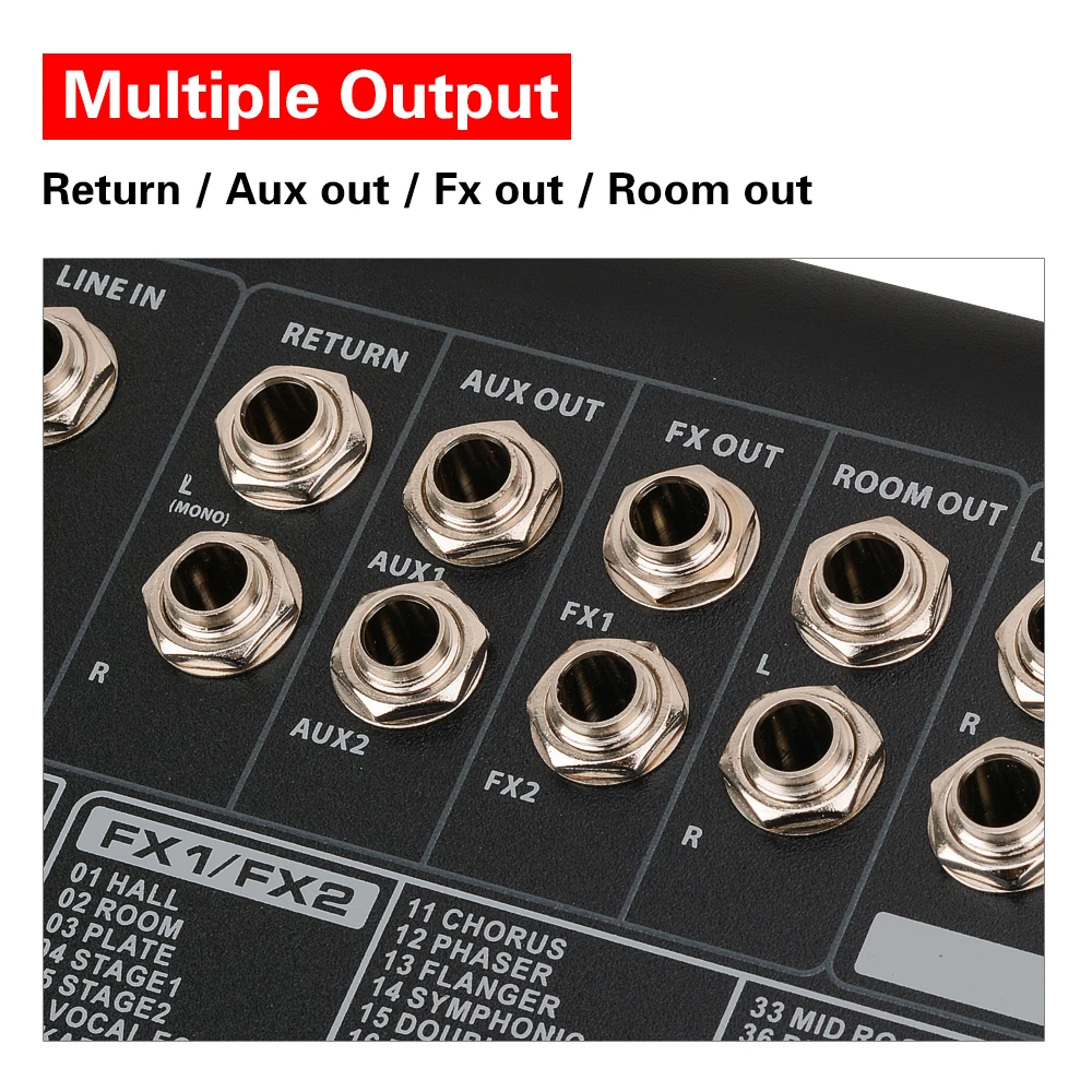 EYK EC80P 8 Channels 4 Mono2 Stereo Powerd Audio