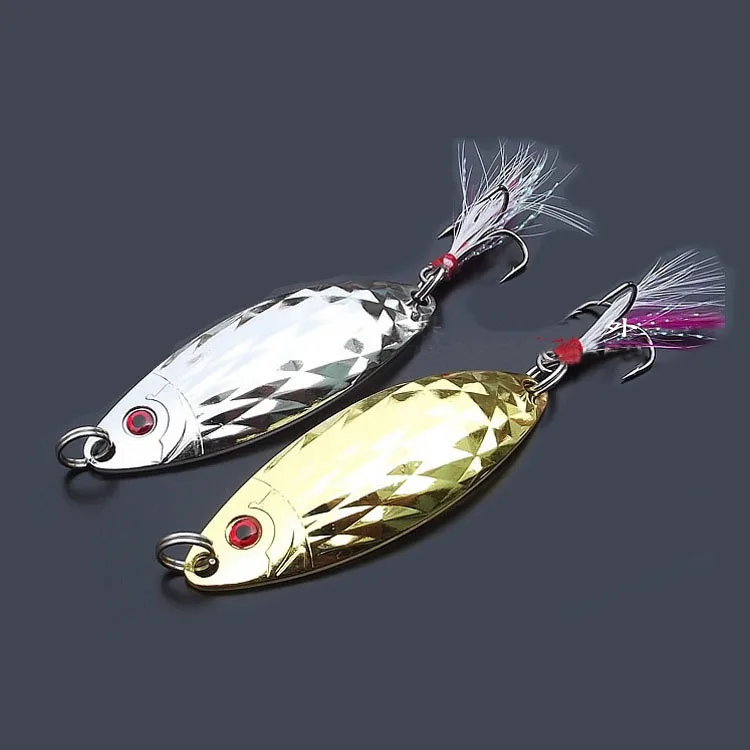 

Hot-selling Free Shipping 5pcs/lot Spinner Spoon Fishing lures 3g/5g/7g/10g Metal lures S-7