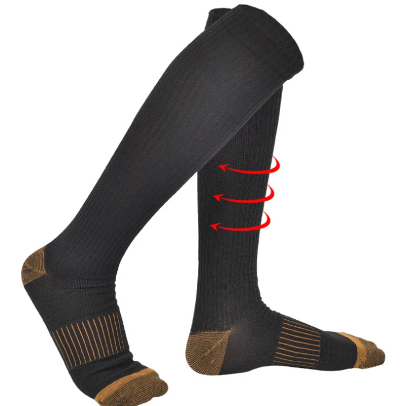 Clever New Man Woman Compression Socks Unisex Comfortable Relief Soft Miracle Anti-fatigu Leg Support Stretch Breathable Sock 2 Pair Can Be Repeatedly Remolded. Men's Socks