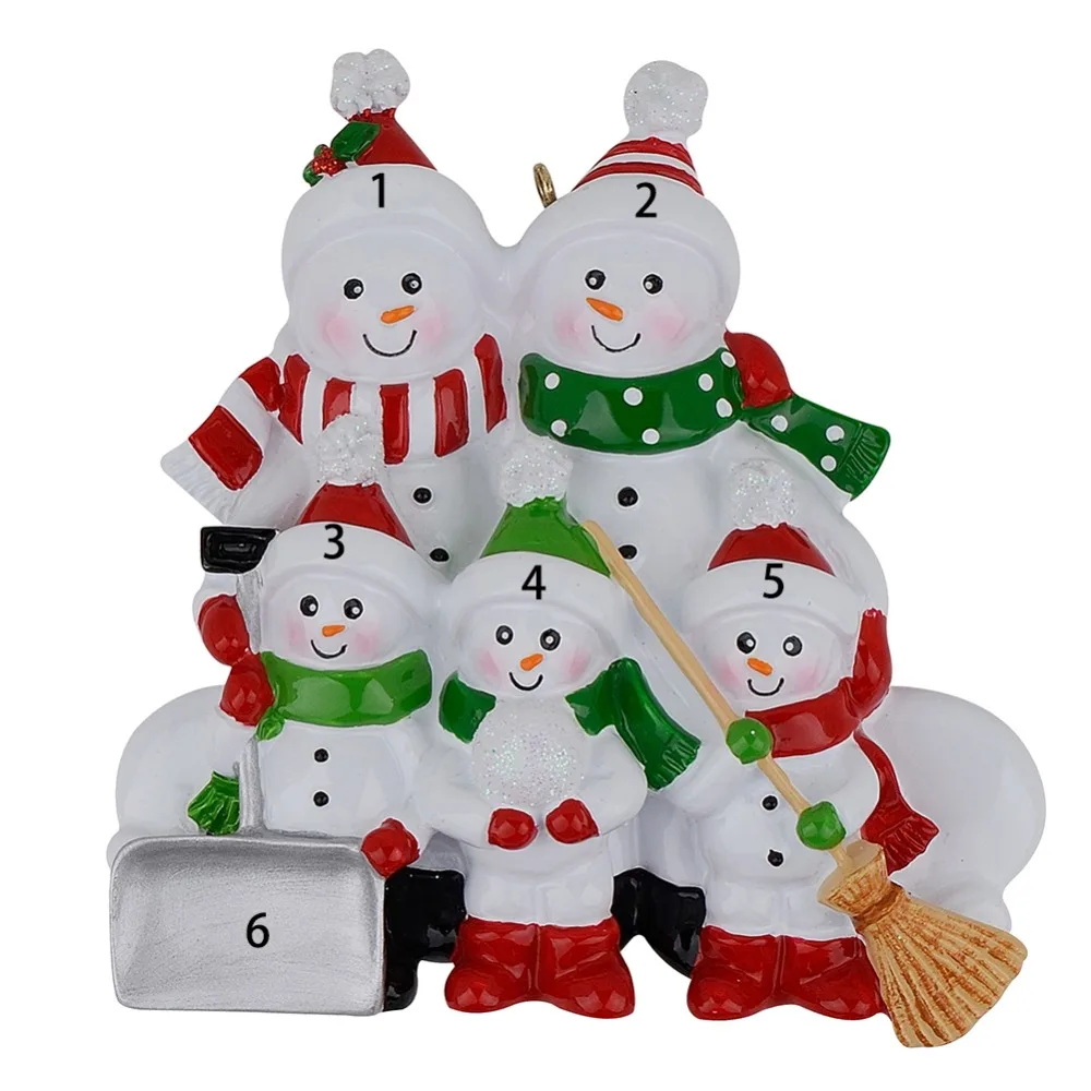 Снеговик новогодняя игрушка с селфи-палкой из 4 полимерных елок украшения персонализированные подарки украшения для дома праздник
