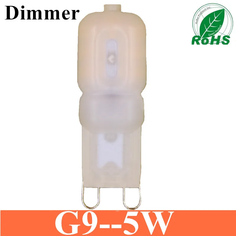 Новинка G9 LED лампочка с затемнением frosted mini flat 2835 Светодиодный s AC220v 230v 240v crystal lamp