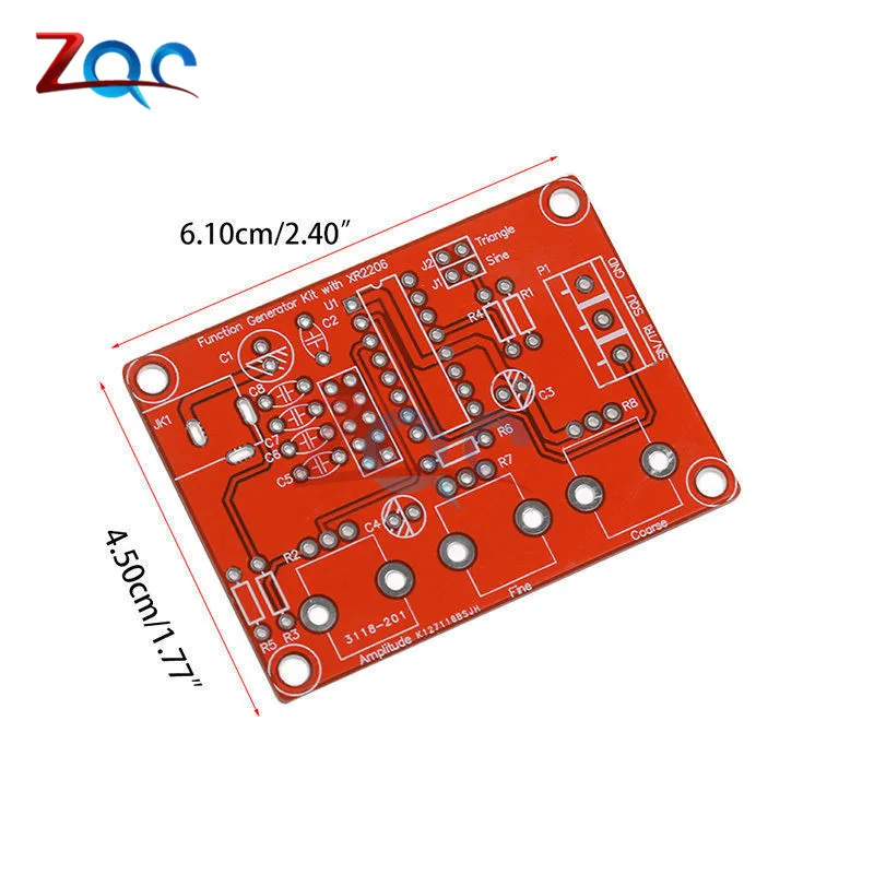 XR2206 Функция генератор сигналов DIY Kit синуса Треугольники меандр 1 Гц-1 мГц DDS