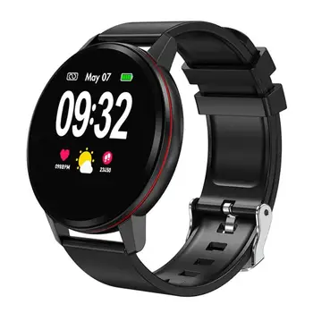 

S01 Press Screen Heart Rate Blood Pressure Ip67 Waterproof Smart Bracelet Black