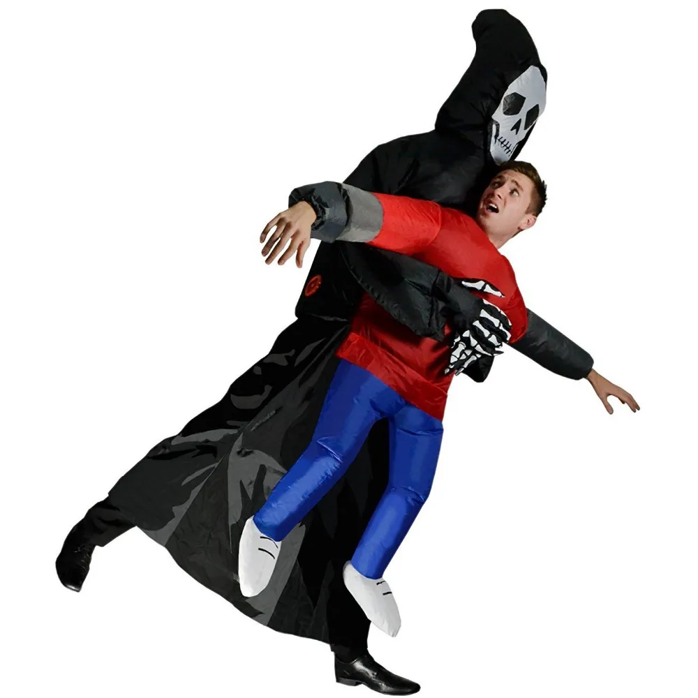 

Adults Kid Inflatable Ghost Suit Cosplay Adult Blowup Fancy Dress Halloween Costume Party For Men Women Jumpsuit