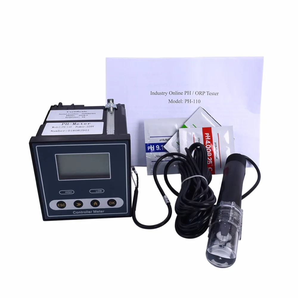 Original Online Industrial PH Controller ORP Meter Monitor Digital 0.02 PH 1MV U