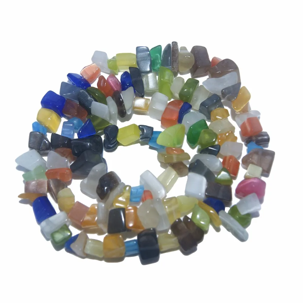Natural stone beads 5-8MM Irregular Shape Freeform Chip Bead Pink Quartz Amethysts Agates Lapis lazuli For Jewelry Making DIY Bracelet