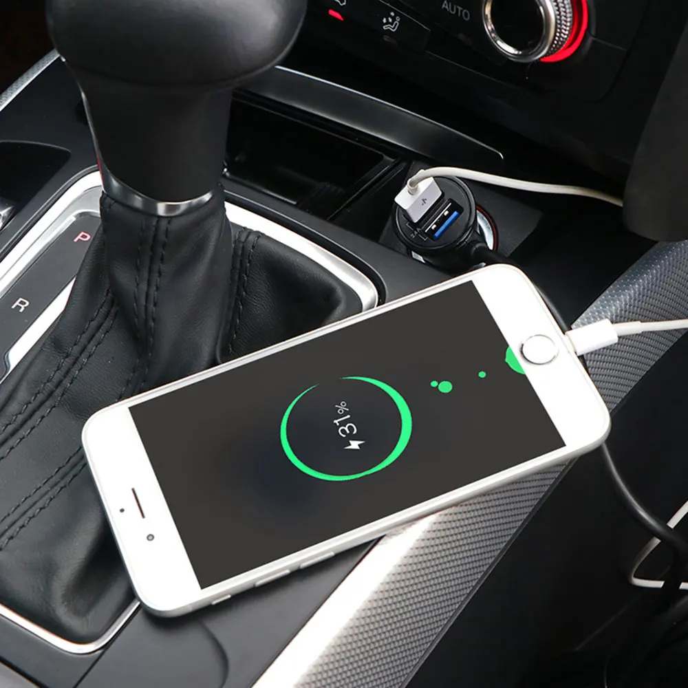 KISSCASE 4 Порты UBS чехлы для сидений автомобиля из ткани, Зарядное устройство для samsung S10 плюс huawei P30 iPad Автомобильный держатель для телефона на Зарядное устройство для телефона Redmi Note 7 MI9 быстрой зарядки