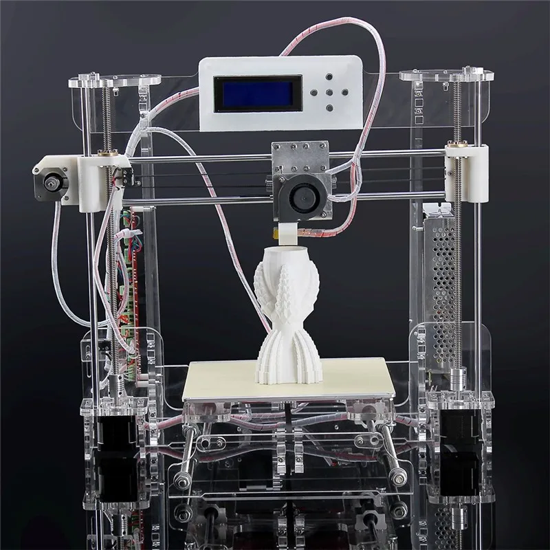 2016 Upgraded Quality High Precision Reprap Prusa i3 DIY 3d Printer kit with 1 Rolls Filament +8GB SD card+ LCD+DHL Shipning