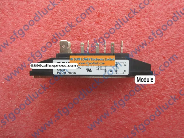 PSDH70/16 Three Phase Half Controlled Bridge 1600V 70A Weight:typ.100g