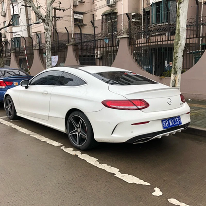 Автомобиль FRP спойлер для Mercedes-Benz C Class W205 C63 купе C200 C300. заднее крыло Спойлеры авто аксессуары