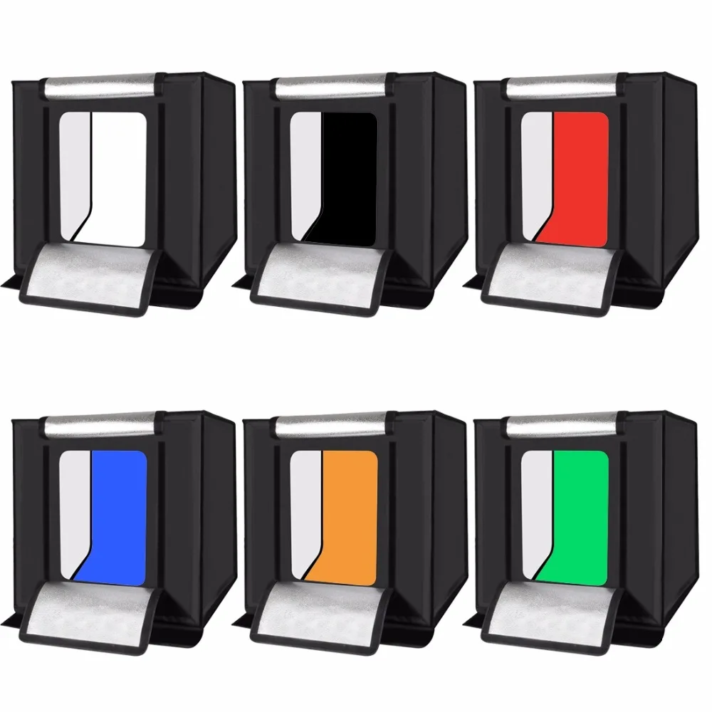 PULUZ 사진 스튜디오 촬영 텐트 박스 키트, 접이식 사진 배경 키트, 라이트 박스, 40cm 스튜디오 촬영, 80x40, 6 개