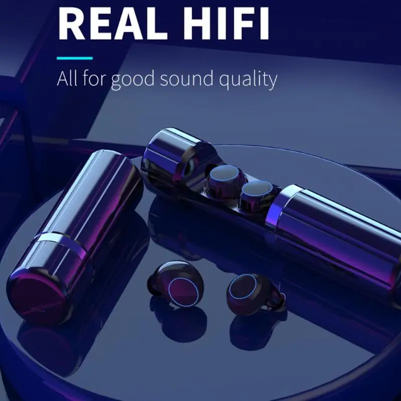 

HM51 TWS Wireless Bluetooth 5.0 Earphone 3D Real Hifi Stereo Earbuds With microphone High Quility Mini Headset with charging box