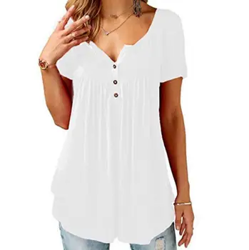 

Summer Womens T-Shirts Lady Sexy Tops T Shirt Ladies Short Sleeve T-Shirt Plus Size 6-20 Black White Green Gray Khaki