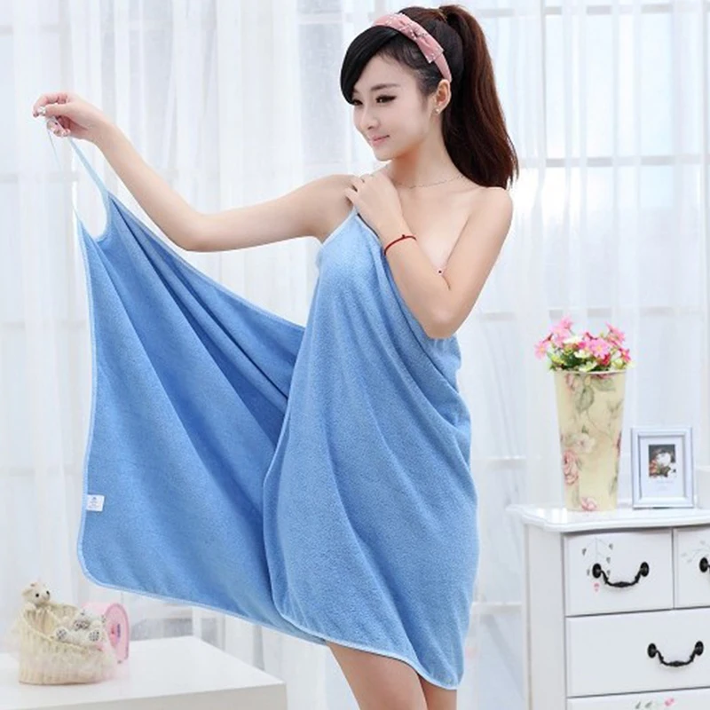 New Fast Drying Home Textile Towel Women Robes Bath Wearable Towel Dress Girl Womens Lady Beach Spa Magical Nightwear Sleeping A