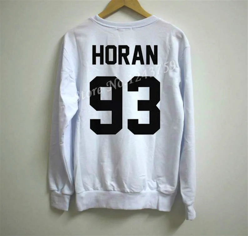 Новая женская толстовка Niall Horan 93 с буквенным принтом повседневный джемпер