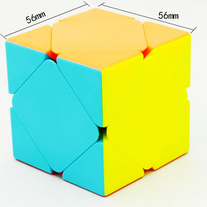 Qiyi Qicheng перекос Magic Cube 56 мм Скорость кубик без наклеек/Qicheng черный головоломка игрушечные лошадки для детей