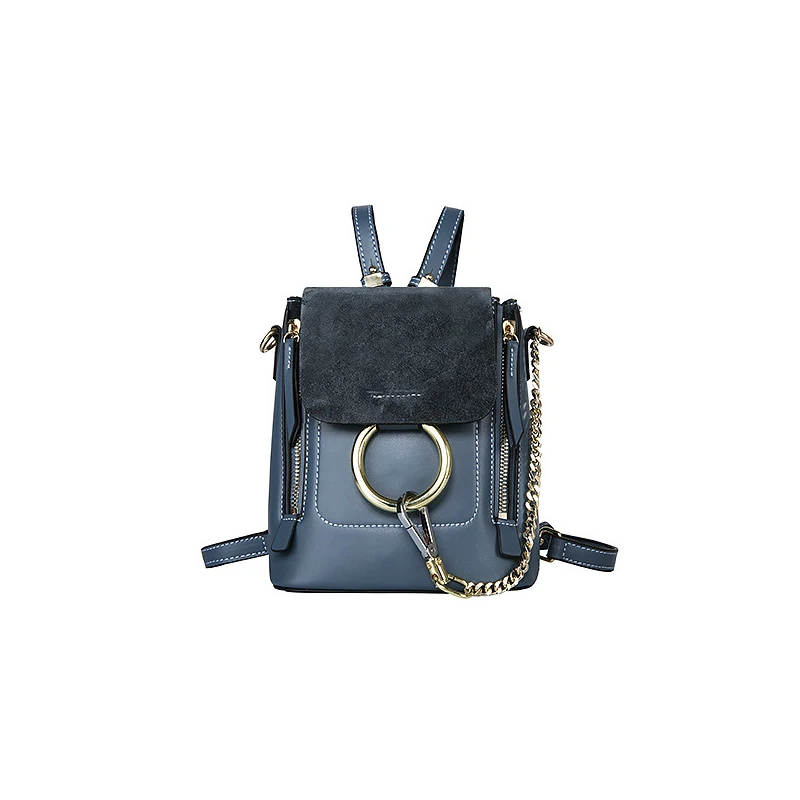 

Vintage backpack Flapping genuine leather women bag mini multi package summer fashion bags for lady preppy style sac female