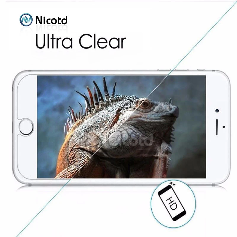 Tempered Glass For iPhone X XS Screen Protective Film For iPhone XS MAX 5 5S SE 8 Glass Protector For iPhone 7 plus 6 6s 8 plus (2)