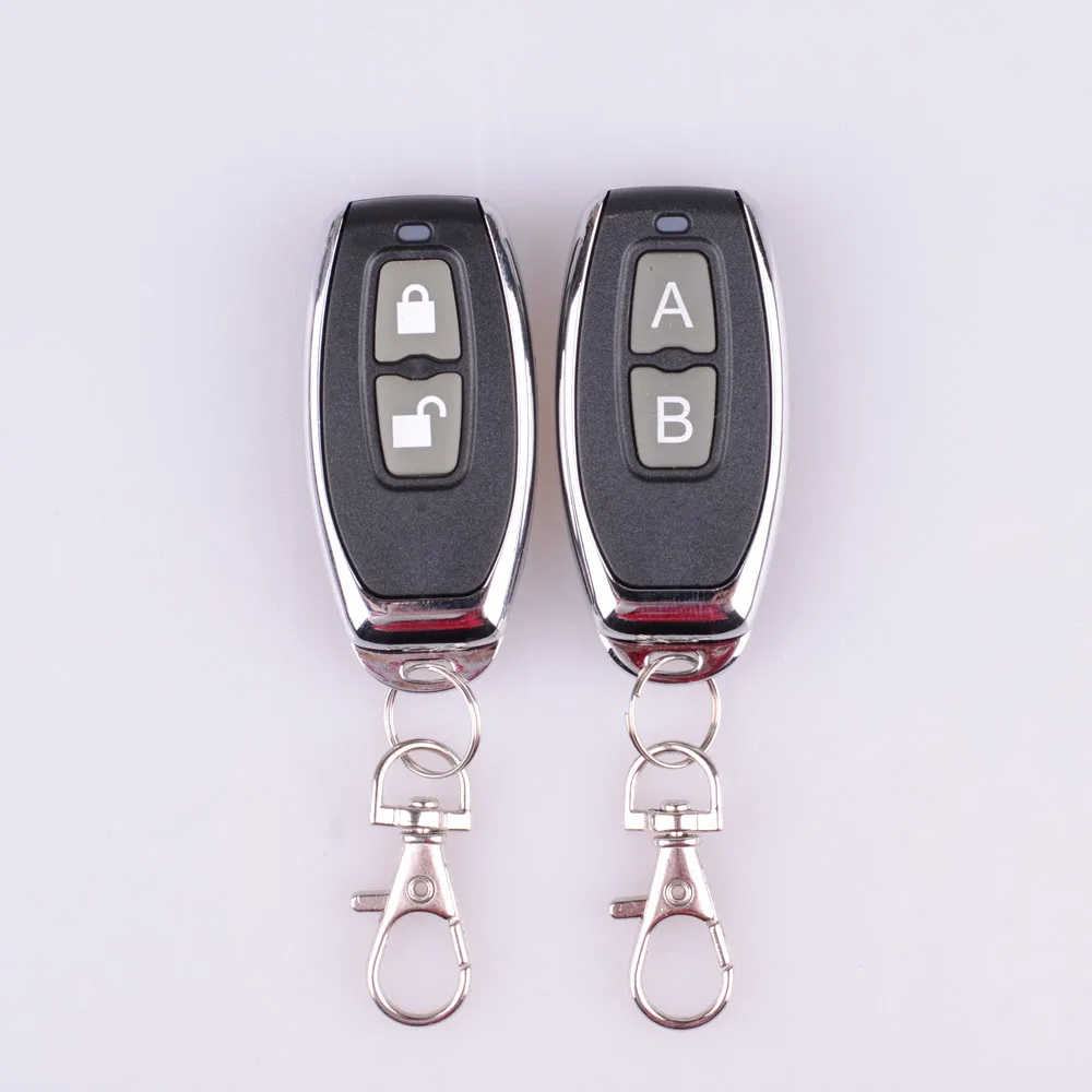 

RF Remote Control Transmitter 2 Button Lock Unlock Metal remote High-end upscale Wireless Remote Transmitter 315/433Mhz