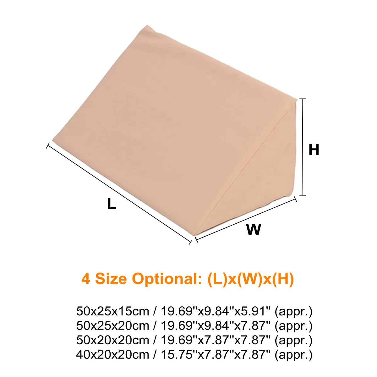 Ортопедическая подушка на танкетке с кожаной губкой, 4 размера, подушка для кровати, подушки для ног на спине, треугольная Подушка коричневого цвета