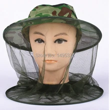 200 шт/партия Москитная Кепка Мидж муха насекомое ведро шляпа рыболовное поле для кемпинга маска джунгли Защитная Кепка сетчатая крышка