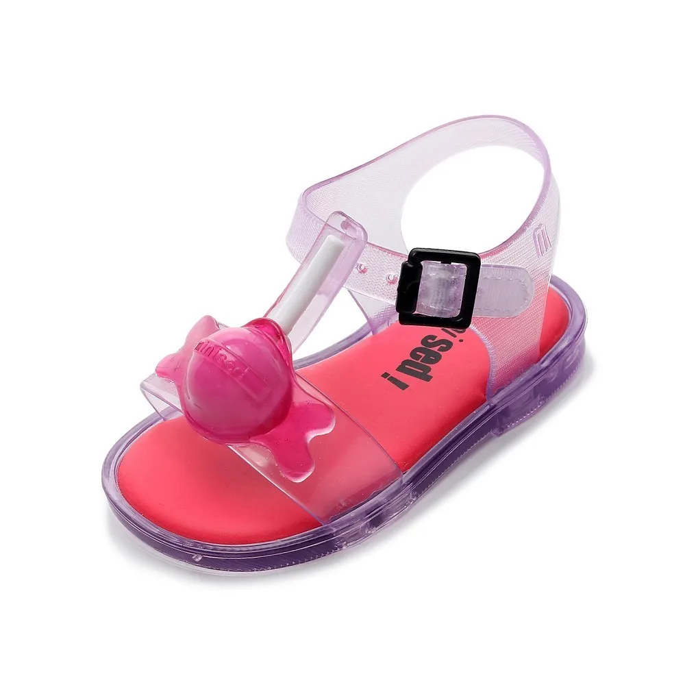 Мини сандалии Melissa с 3D леденцами Новинка лета 2019 желейные туфли для девочек