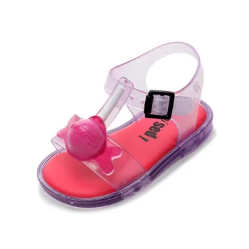 

Mini Melissa Cute 3D Lollipop Sandals 2019 Summer New Girl Jelly Shoes Non-slip Kids Sandal Melissa Toddler Shoes