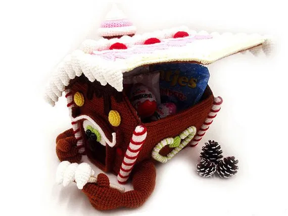 Крючком игрушки амигуруми gingerbreadhouse Номер модели: b019