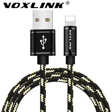 VOXLINK Lightning to USB Data Sync Fast Charging USB Cable For iPhone 7 6 6s Plus 5s iPad Air Mobile Phone Cables