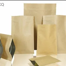 10 шт. клапанная молния крафт-бумага, алюминиевая фольга, Розничная сумка, кофейные гайки, упаковка, сумка на молнии, сумка для хранения в розницу