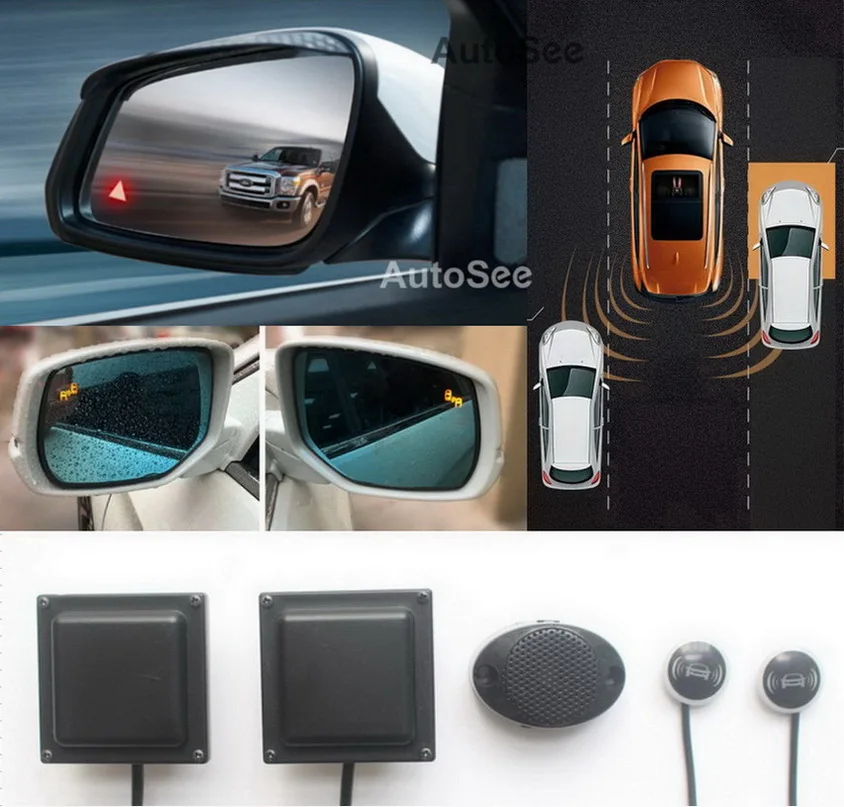 

for Lexus ES GS GX CT LC NX RX LX IS LS BSD BSM blind spot Radar detection system 24GHZ Microwave Sensor Mirror light alarm